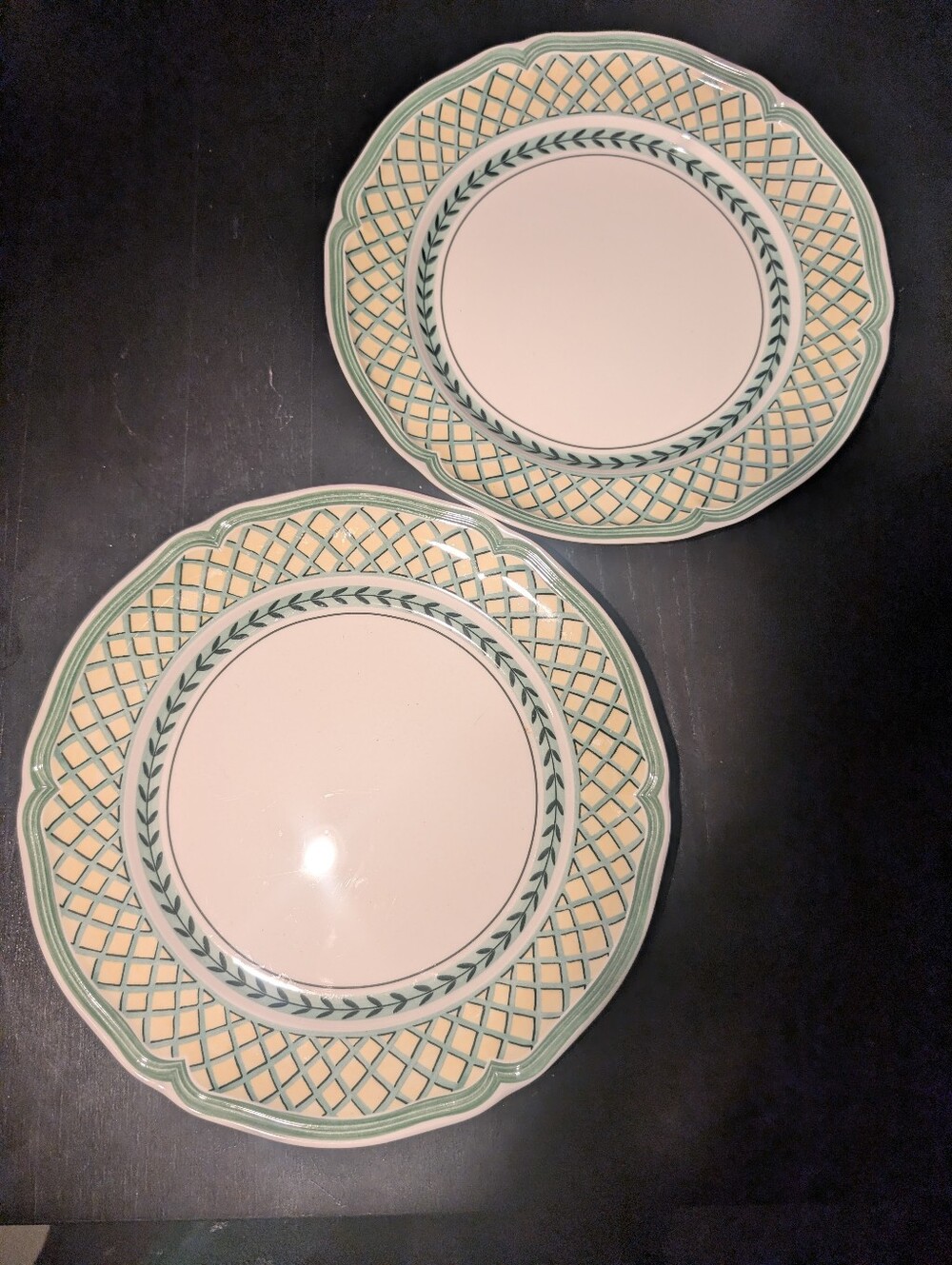 Villeroy & Boch French Garden Orange 10.5" Dinner Plates